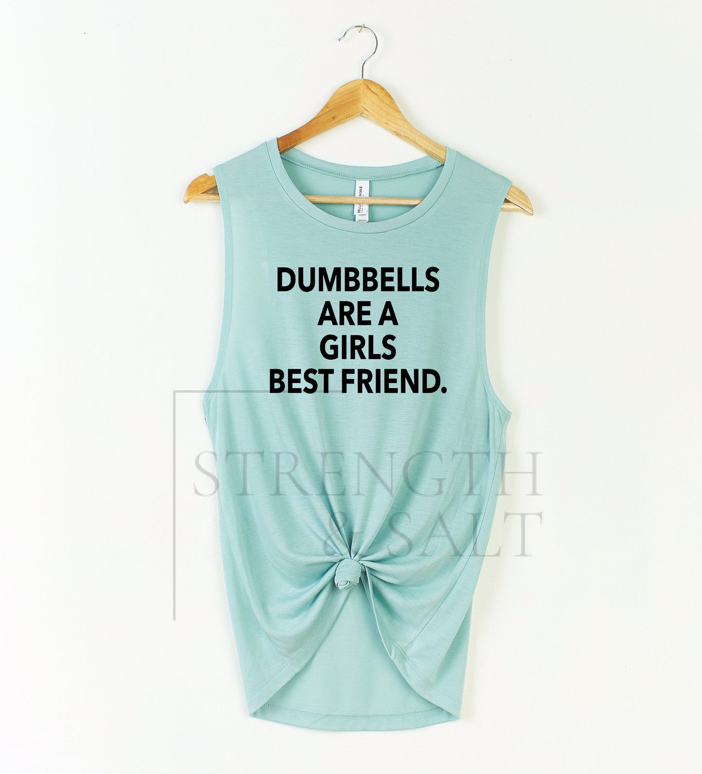 Dumbbells Are A Girls Best Friend Muscle Tank