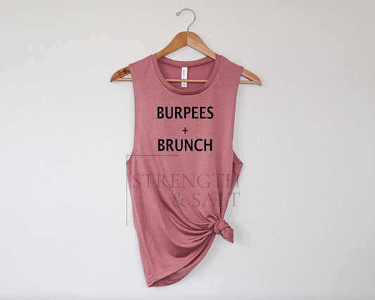 Burpees + Brunch Muscle Tank