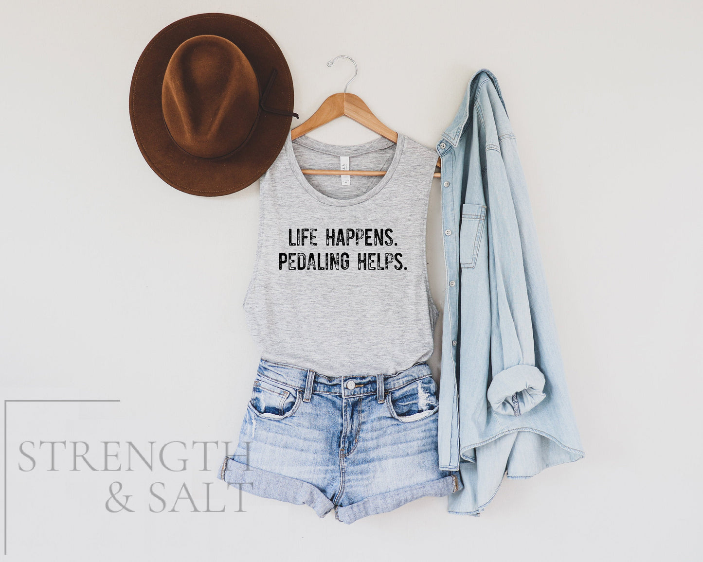 Life Happens Pedaling Helps Muscle Tank